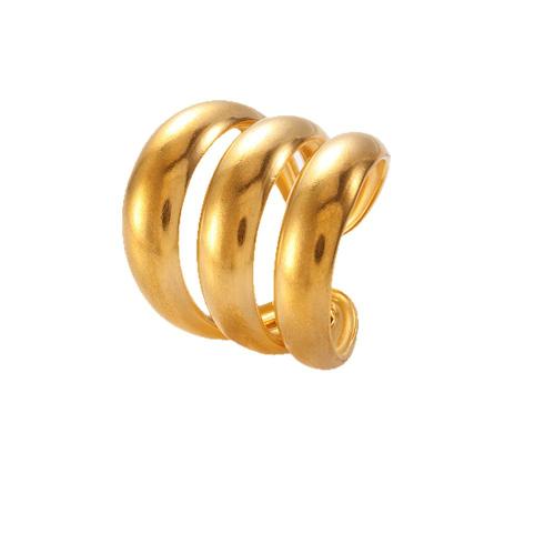 Stainless Steel Finger Ring, 304 Stainless Steel, Vacuum Plating, fashion jewelry & multilayer & for woman, more colors for choice, Sold By PC
