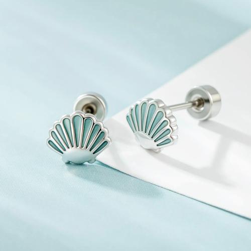 Partículas de acero pendiente de perforación, con metal, chapado en color dorado, Joyería & micro arcilla de zirconia cúbica & esmalte, más colores para la opción, Vendido por UD