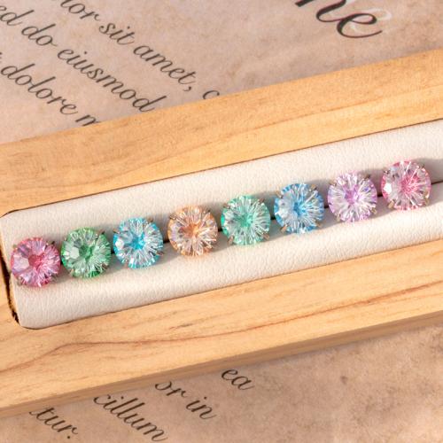 Partículas de acero pendiente de perforación, chapado en color dorado, Joyería & micro arcilla de zirconia cúbica, más colores para la opción, Vendido por UD