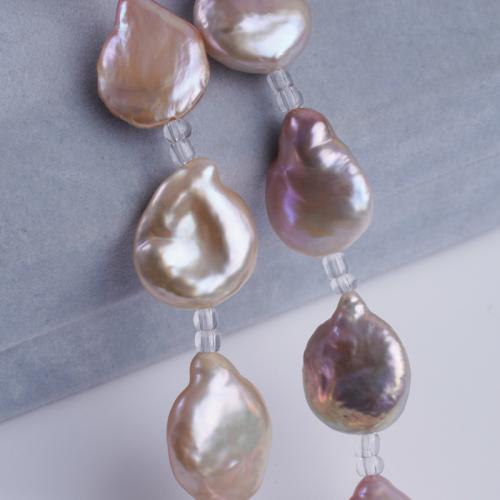 Cultured Baroque Freshwater Pearl Beads, DIY, purple, 13-14mm, Sold Per 18 Strand