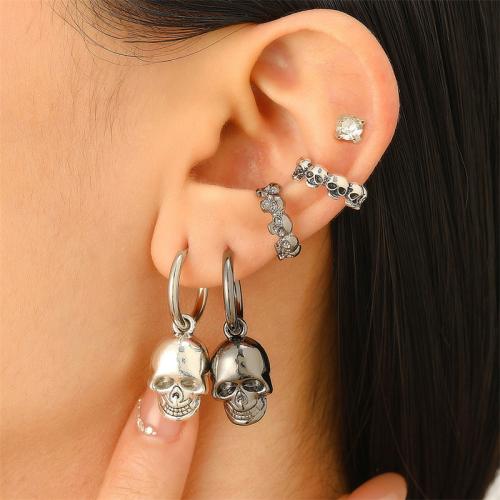 Tibetan Style Lever Back Earring, with Resin, gold color plated, Halloween Design, more colors for choice, Sold By Pair