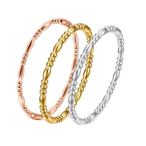Stainless Steel Bangle, 304 Stainless Steel, fashion jewelry & for woman, more colors for choice, Inner diameter :60mm, Sold By PC