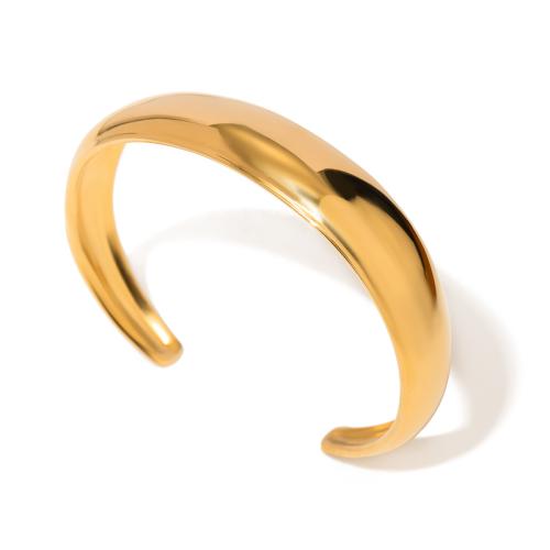 Edelstahl Armreif, 304 Edelstahl, plattiert, Modeschmuck & für Frau, goldfarben, verkauft von PC