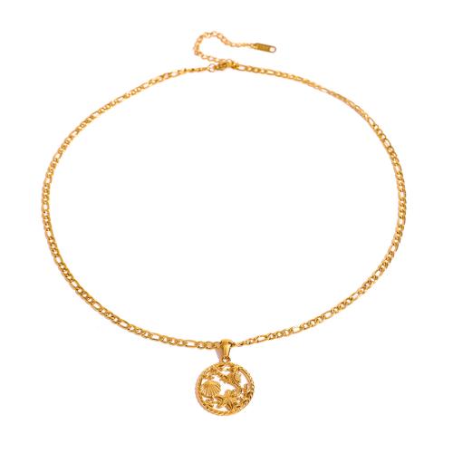 Stainless Steel Jewelry Necklace, 304 Stainless Steel, plated, different styles for choice & for woman & hollow, golden, Sold By PC