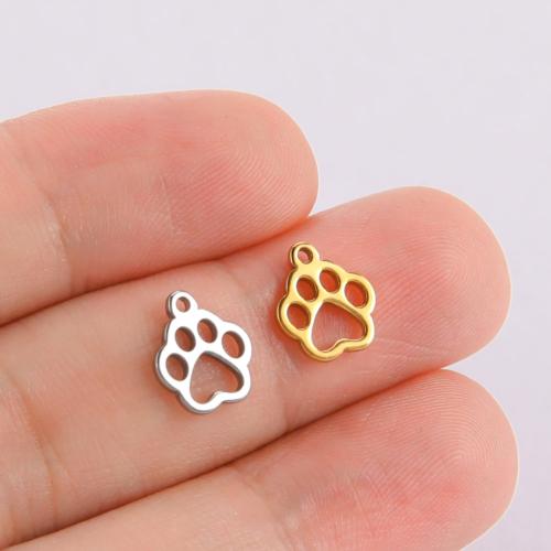 Stainless Steel Pendants, 304 Stainless Steel, Claw, plated, DIY & hollow, more colors for choice, 20PCs/Bag, Sold By Bag