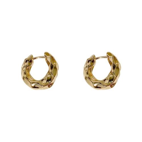 Brass Huggie Hoop Earring, plated, fashion jewelry, more colors for choice, nickel, lead & cadmium free, 17.50x17mm, Sold By Pair