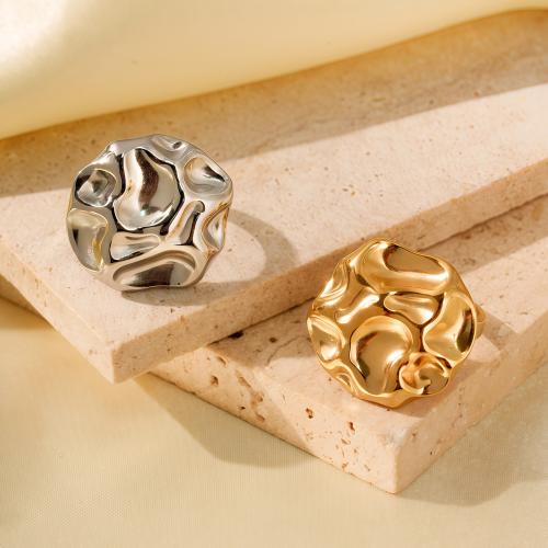 Stainless Steel Finger Ring, 304 Stainless Steel, plated, fashion jewelry & for woman, more colors for choice, Sold By PC