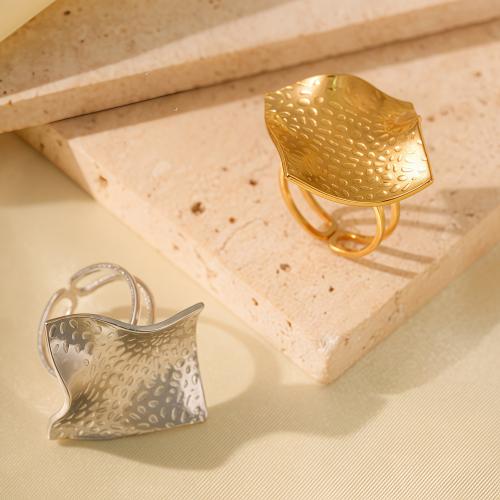 Stainless Steel Finger Ring, 304 Stainless Steel, Vacuum Plating, fashion jewelry & for woman & hollow, more colors for choice, Sold By PC