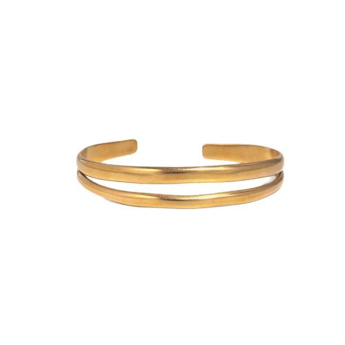 304 Stainless Steel Cuff Bangle, plated, fashion jewelry & for woman & hollow, more colors for choice, Sold By PC