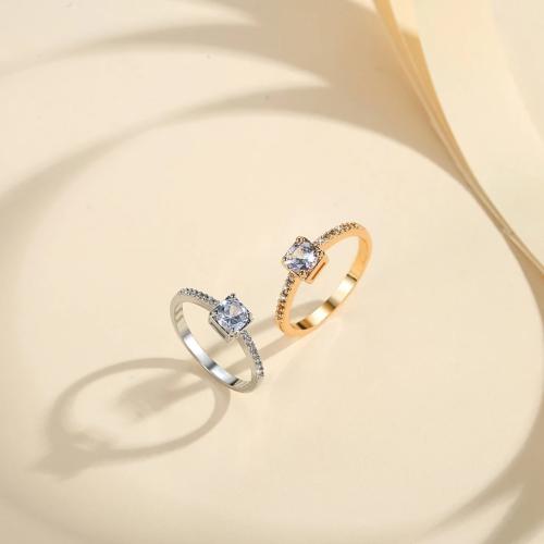 Cubic Zirconia Micro Pave Brass Ring, plated, fashion jewelry & micro pave cubic zirconia, more colors for choice, nickel, lead & cadmium free, 70x50x10mm, Sold By PC