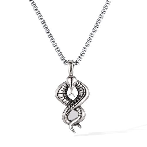 Stainless Steel Jewelry Necklace, 304 Stainless Steel, polished, fashion jewelry & different styles for choice & for man, original color, Sold By PC
