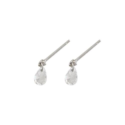 Brass Stud Earring, plated, fashion jewelry & with rhinestone, more colors for choice, nickel, lead & cadmium free, 15.30x6.60mm, Sold By Pair
