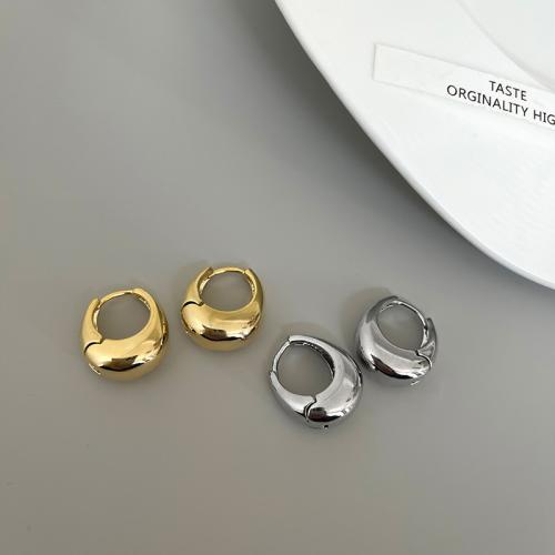 Brass Drop Earring, plated, fashion jewelry, more colors for choice, nickel, lead & cadmium free, 18x19mm, Sold By Pair