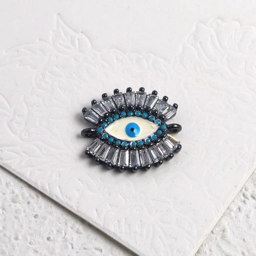 Cubic Zirconia Micro Pave Brass Connector, with Resin, plated, DIY & micro pave cubic zirconia, more colors for choice, 17x18mm, Sold By PC