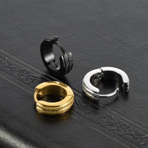 Partículas de acero Anilla Aro Pendiente, chapado en color dorado, Joyería & glaseado, más colores para la opción, 14x14x4mm, Vendido por UD