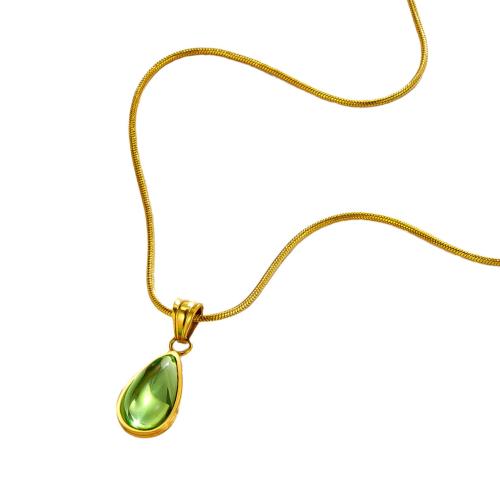 Stainless Steel Jewelry Necklace, 304 Stainless Steel, with Resin, plated, fashion jewelry & for woman, more colors for choice, Length:Approx 45 cm, Sold By PC