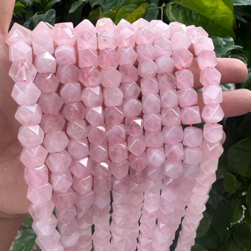 Natural Rose Quartz Beads, DIY, pink, 10x11mm, Sold Per 38 cm Strand