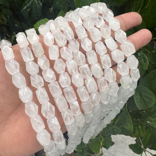 Natürliche klare Quarz Perlen, Klarer Quarz, DIY, weiß, 8x12mm, verkauft per 38 cm Strang