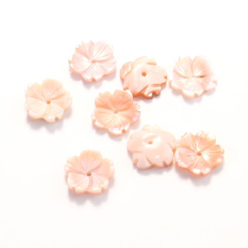 Natural Pink Shell Beads, Queen Conch Shell, Flower, DIY & different size for choice, pink, Sold By PC