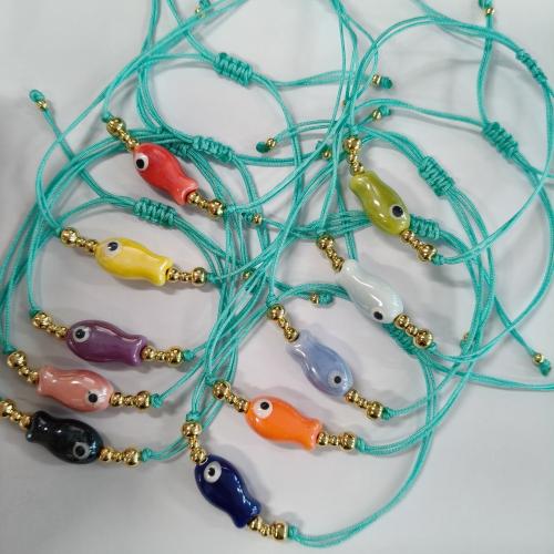 Porcelain Bracelet, Tibetan Style, with Porcelain, gold color plated, fashion jewelry, more colors for choice, Sold By PC