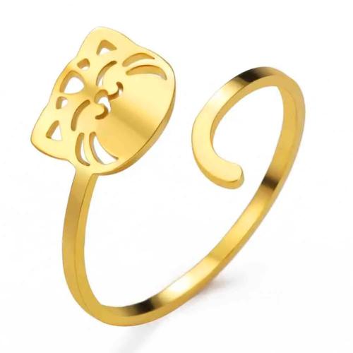 Edelstahl Ringe, 304 Edelstahl, plattiert, Modeschmuck & für Frau & hohl, keine, Größe:7, verkauft von PC