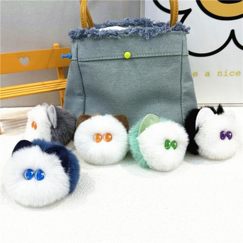 Bag Purse Charms Keyrings Keychains, Tibetan Style, with Polyester & Resin, multifunctional & Unisex, more colors for choice, 130x80mm, Sold By PC
