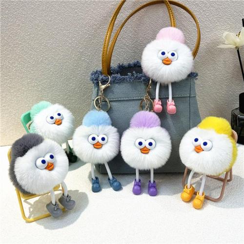 Bag Purse Charms Keyrings Keychains, Tibetan Style, with Polyester & Resin, multifunctional & Unisex, more colors for choice, 200x80mm, Sold By PC