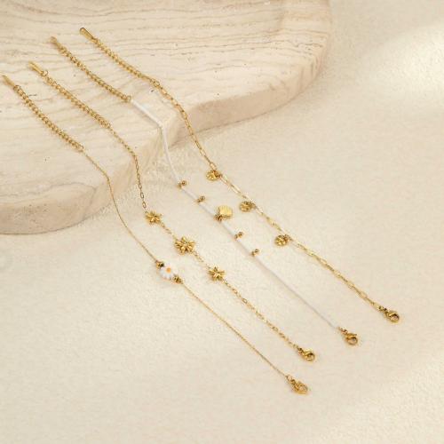 Stainless Steel Jewelry Bracelet, 304 Stainless Steel, 18K gold plated, fashion jewelry & different styles for choice & for woman, Sold By PC