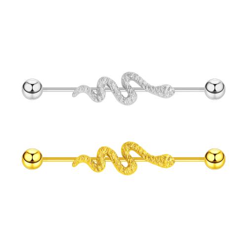 Bijoux de piercing d'oreille en acier inoxydable, Acier inoxydable 304, avec Alliage, Placage, bijoux de mode, plus de couleurs à choisir, Vendu par PC