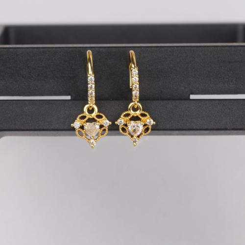 metal pendiente de perforación,  , chapado, Joyería & micro arcilla de zirconia cúbica, más colores para la opción, 8-10mm, Vendido por UD