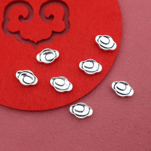 Zinklegierung Zwischenperlen, silberfarben plattiert, DIY, 12x8x3mm, 200PCs/Tasche, verkauft von Tasche