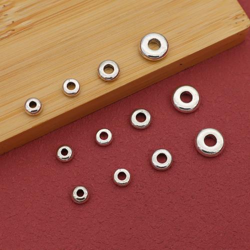 Perles intercalaires en alliage de zinc, Placage de couleur argentée, DIY, 200PC/sac, Vendu par sac