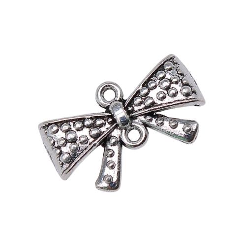 Bowknot Tibetan Style Connector, plated, DIY, 10PCs/Bag, Sold By Bag