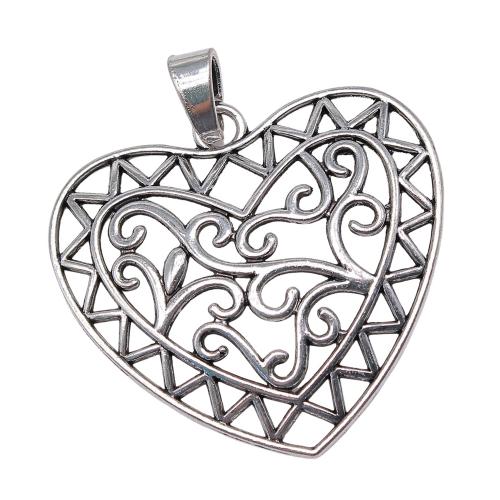 Pendentifs coeur en alliage de zinc, Placage, DIY & creux, Vendu par PC