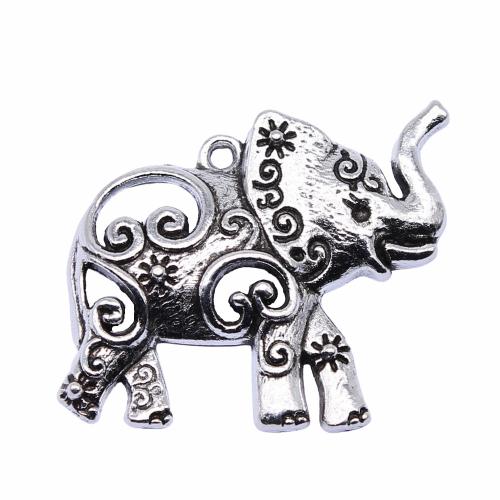 Tibetan Style Animal Pendants, Elephant, plated, DIY, Sold By PC