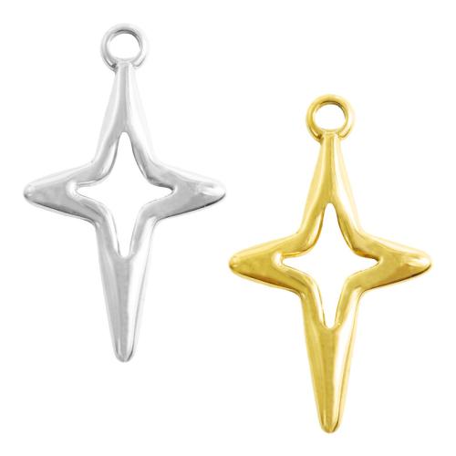Stainless Steel Pendants, 304 Stainless Steel, Cross, plated, DIY & hollow, more colors for choice, 10PCs/Bag, Sold By Bag