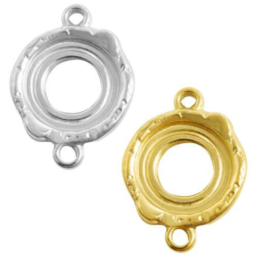 Stainless Steel Pendant Setting, 304 Stainless Steel, plated, DIY & double-hole, more colors for choice, 10PCs/Bag, Sold By Bag