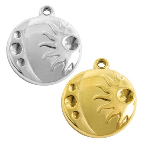 Stainless Steel Pendant Setting, 304 Stainless Steel, plated, DIY, more colors for choice, 10PCs/Bag, Sold By Bag