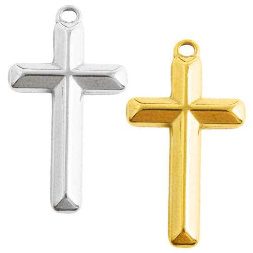 Stainless Steel Cross Pendants, 304 Stainless Steel, plated, DIY, more colors for choice, 10PCs/Bag, Sold By Bag