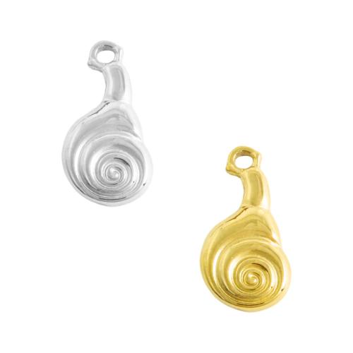 Stainless Steel Animal Pendants, 304 Stainless Steel, Snail, plated, DIY, more colors for choice, 10PCs/Bag, Sold By Bag