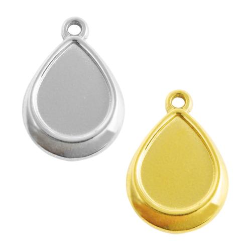 Stainless Steel Pendant Setting, 304 Stainless Steel, plated, DIY, more colors for choice, 10PCs/Bag, Sold By Bag