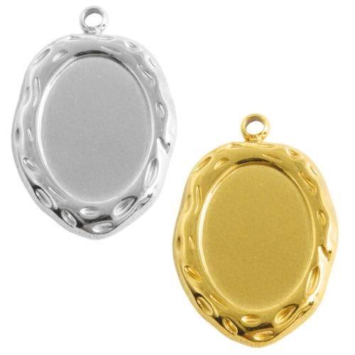 Stainless Steel Pendant Setting, 304 Stainless Steel, plated, DIY, more colors for choice, 10PCs/Bag, Sold By Bag