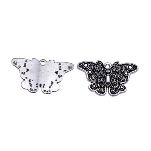 Tibetan Style Animal Pendants, Butterfly, plated, DIY, 10PCs/Bag, Sold By Bag