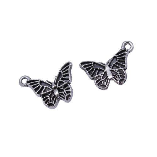 Tibetan Style Animal Pendants, Butterfly, plated, DIY, 20PCs/Bag, Sold By Bag