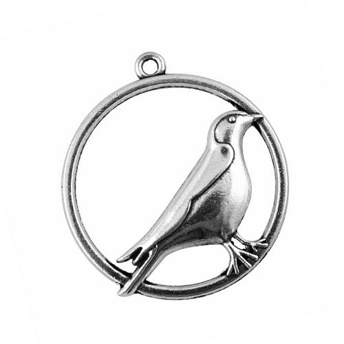 Tibetan Style Animal Pendants, Bird, plated, DIY & hollow, Sold By PC