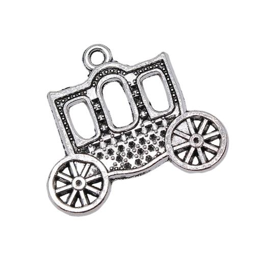 Tibetan Style Pendants, Carriage, plated, DIY & hollow, Sold By PC