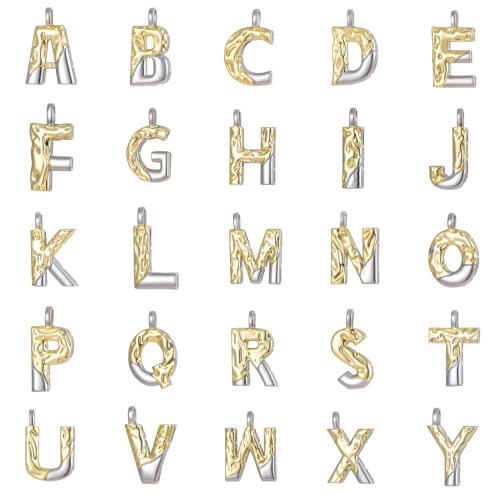 Brass Jewelry Pendants, Copper, Alphabet Letter, plated, DIY & different styles for choice, Sold By PC