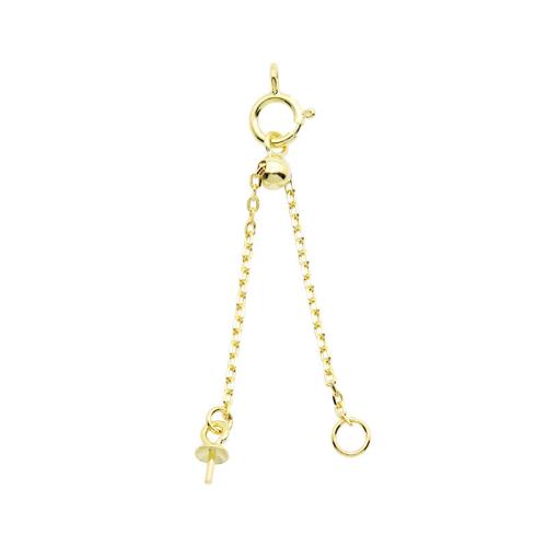 925 Sterling Silver Extender Chain, cross chain & DIY, more colors for choice, Length:Approx 45 mm, Sold By PC