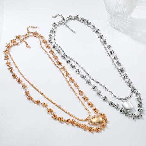 Tibetan Style Sweater Chain Necklace, gold color plated, fashion jewelry & multilayer, more colors for choice, Sold By PC