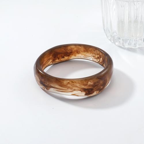 Resin Bangle, gold color plated, fashion jewelry, more colors for choice, Sold By PC